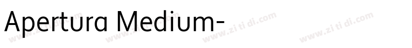 Apertura Medium字体转换